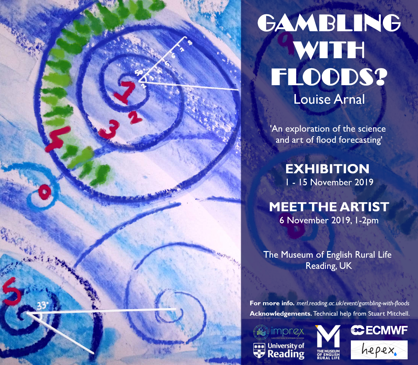 "Gambling with Floods?" exhibition flyer